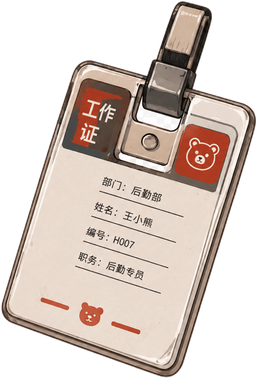 工作牌